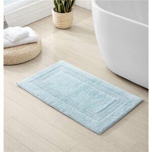 Cotton Bath Rug Soft Absorbent Bathroom Mat Machine Washable 21x34